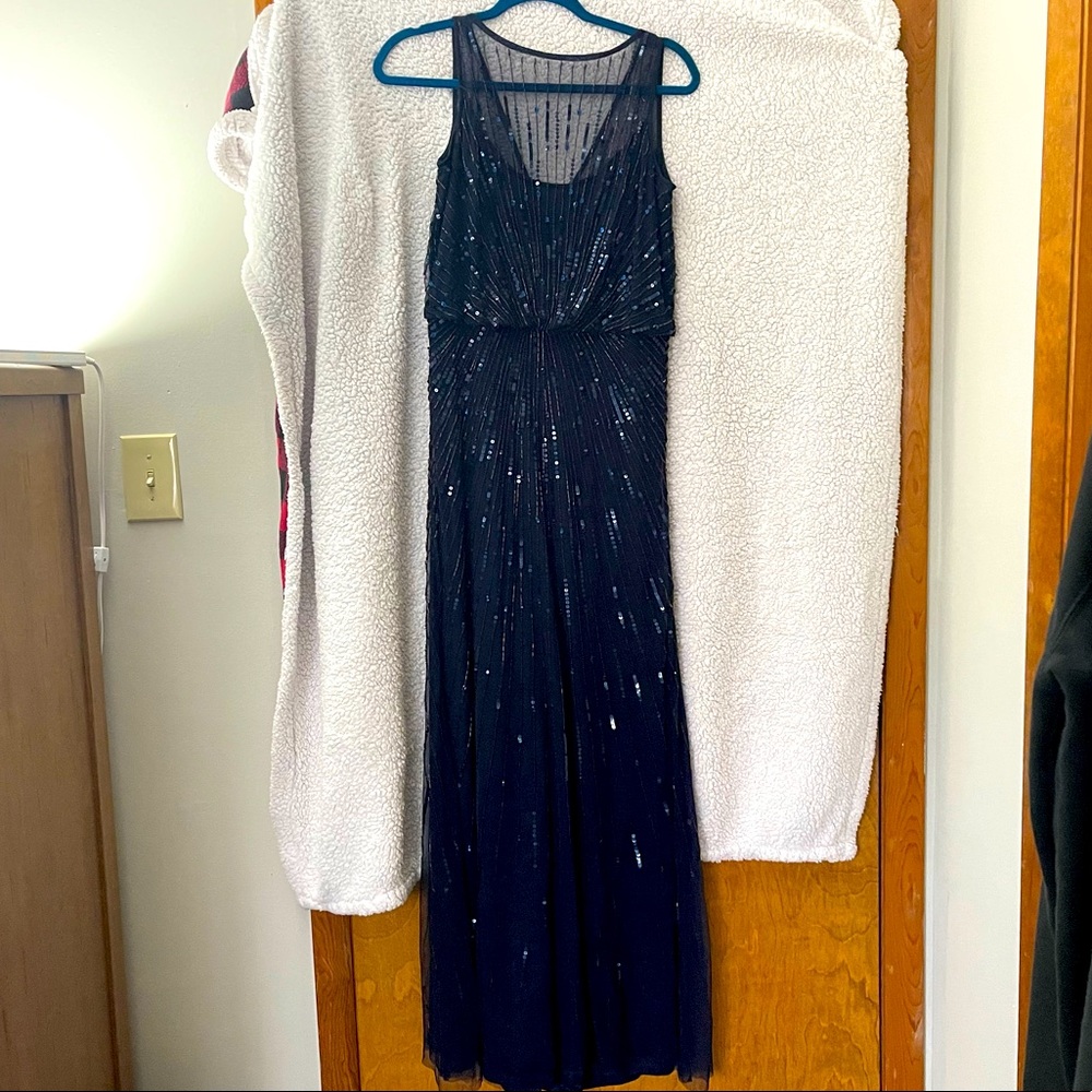 Aidan Mattox Beaded Maxi Formal Dress
